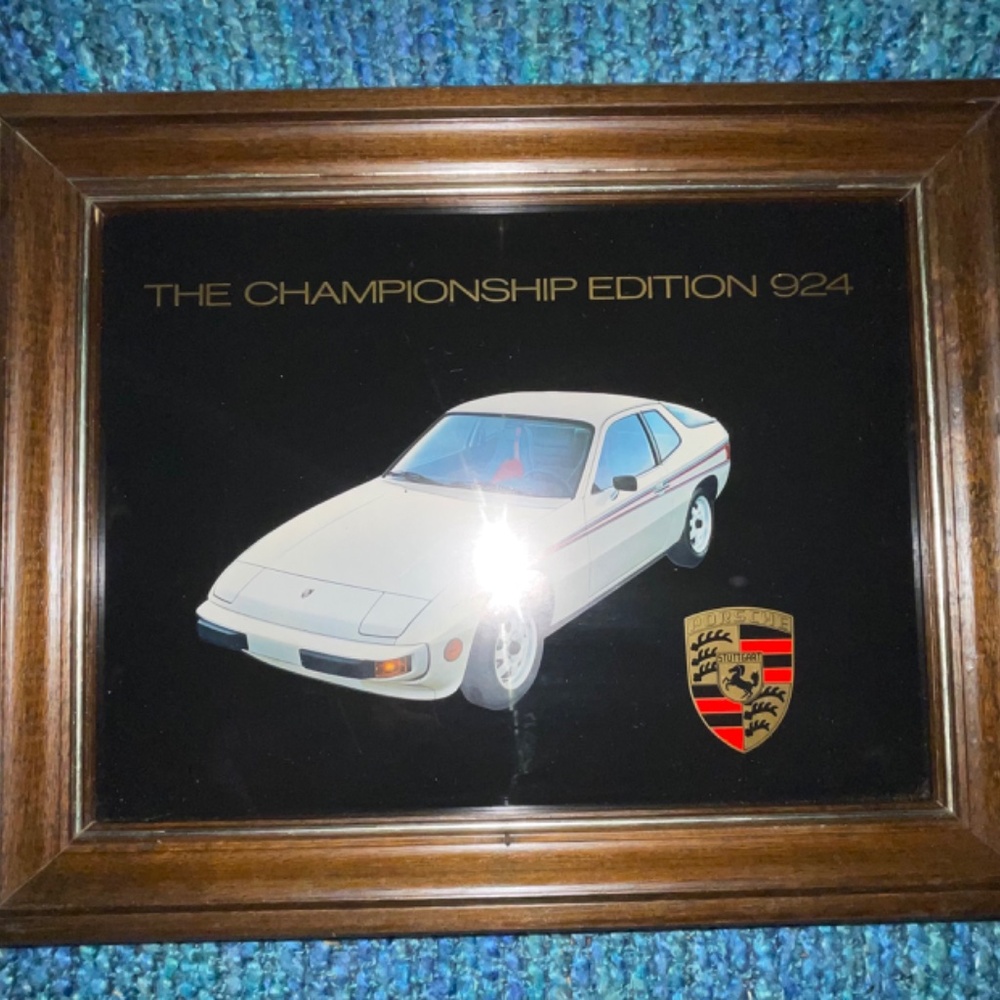 Porsche First Edition "The Championship Edition 924" Framed Art Piece! Rare! - Picture 2 of 4